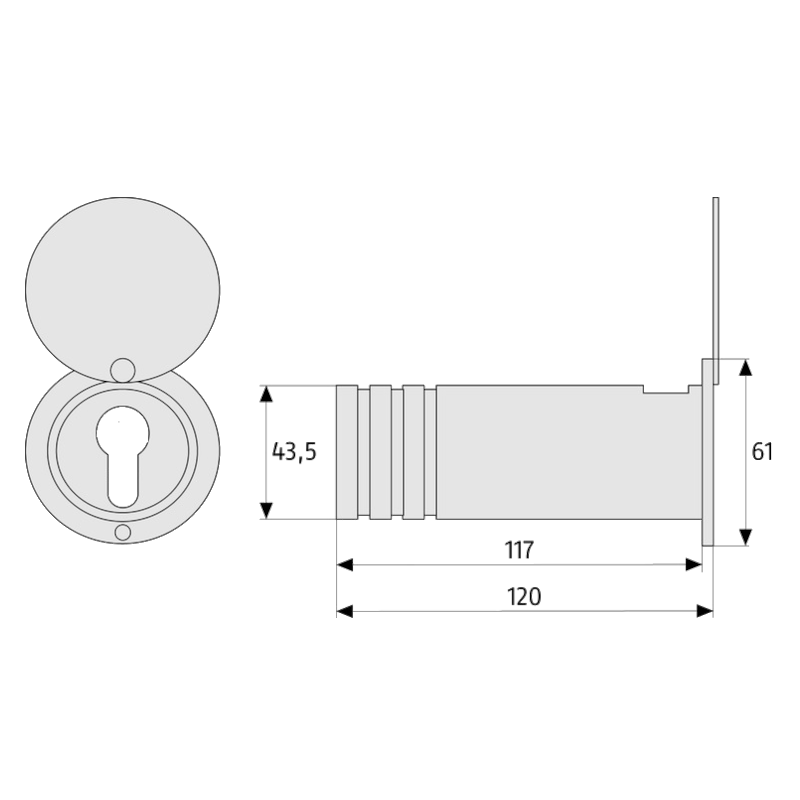 ABUS 728 & 729 Euro Cylinder Tubular Key Garage