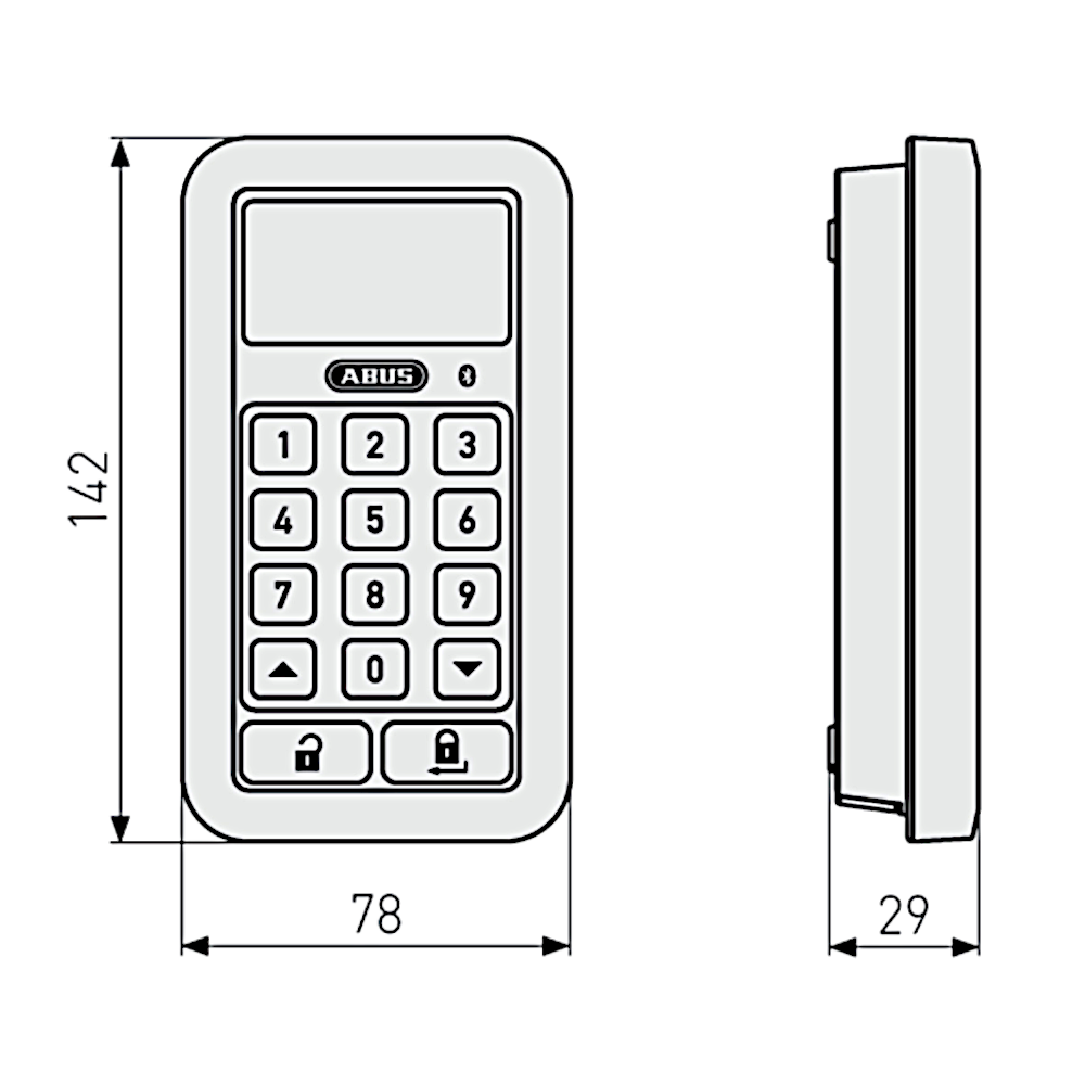 ABUS One Bluetooth Keypad