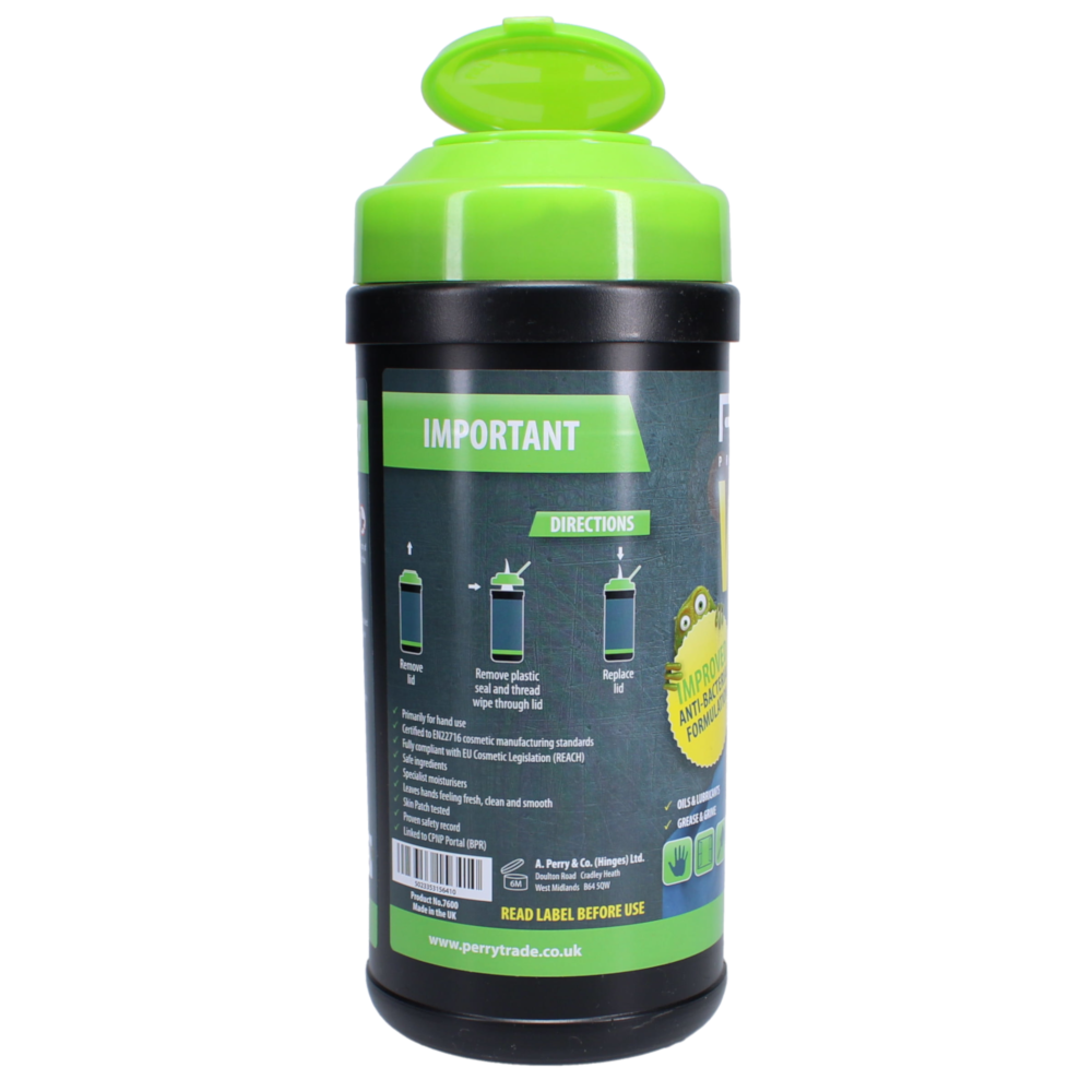 A PERRY Premium Anti Bacterial Wipes (Tub of 100)