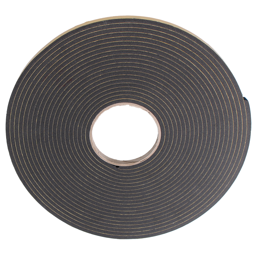 ASEC Glazing Tape Black PVC Double Sided 5mm x 10mm - Black