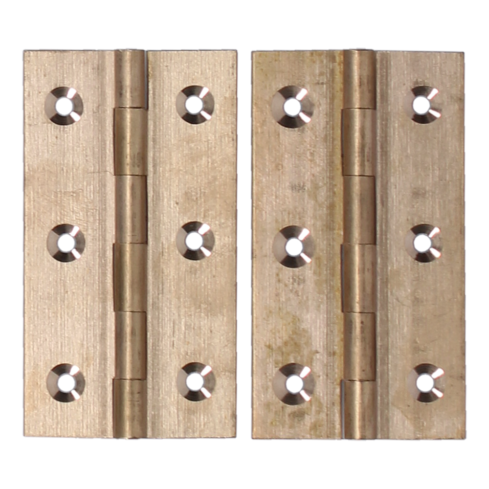 ASEC Solid Drawn Brass Butt Hinge Self Colour (Pair) 75mm - Self-Colour