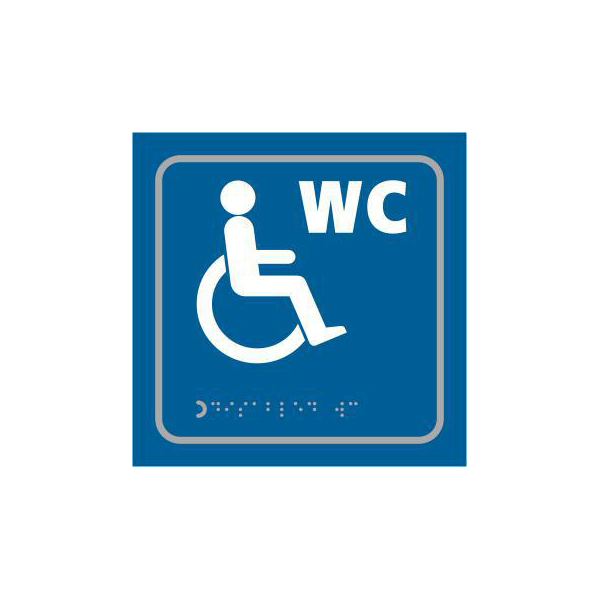 ASEC Disabled 150mm x 150mm Taktyle (Braille) Self Adhesive Sign