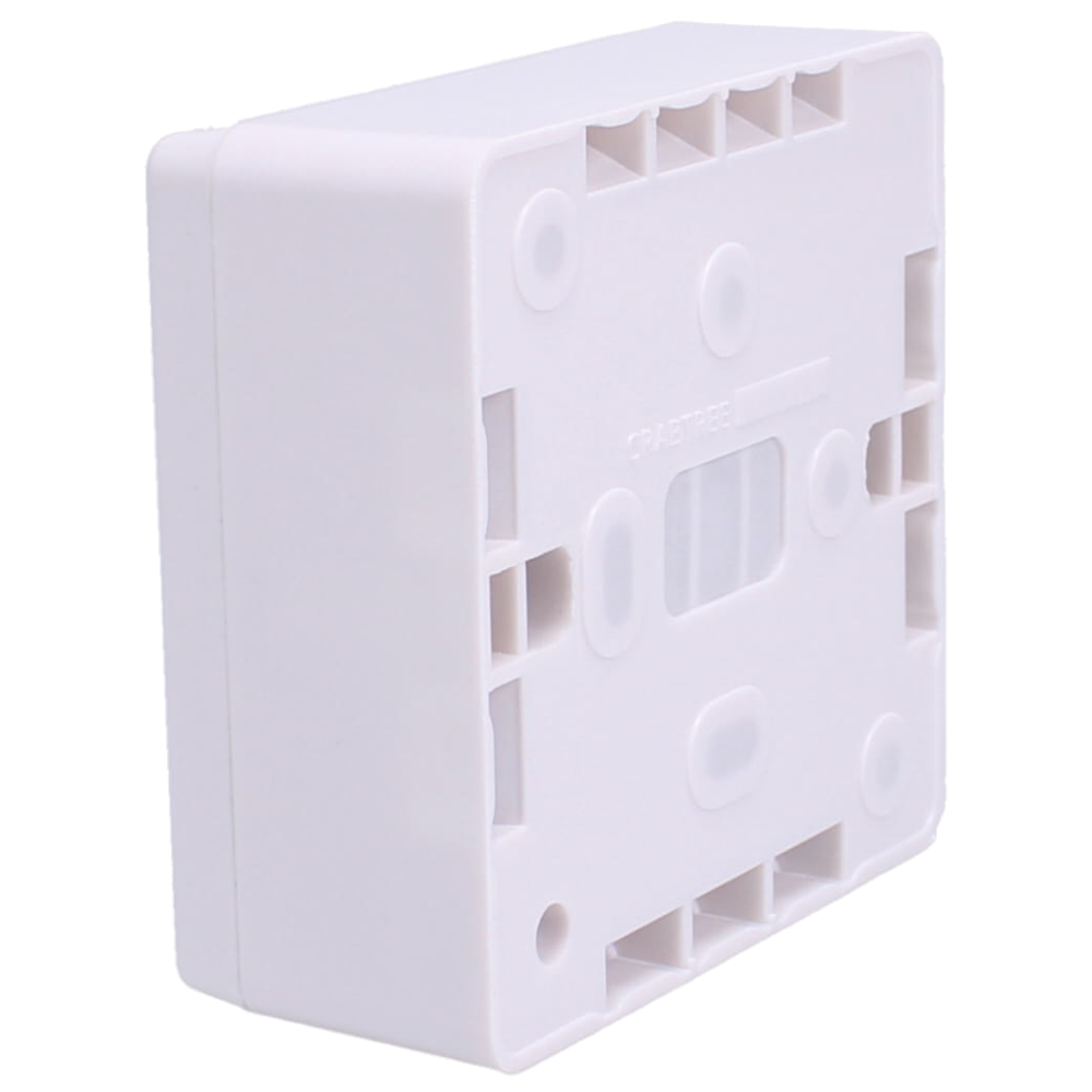 ASEC White Momentary 1 Gang Exit Switch