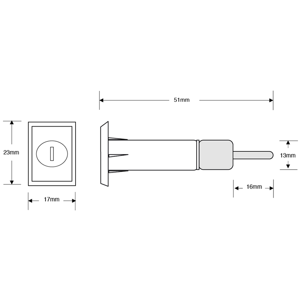 ASEC Furniture Pedestal Lock