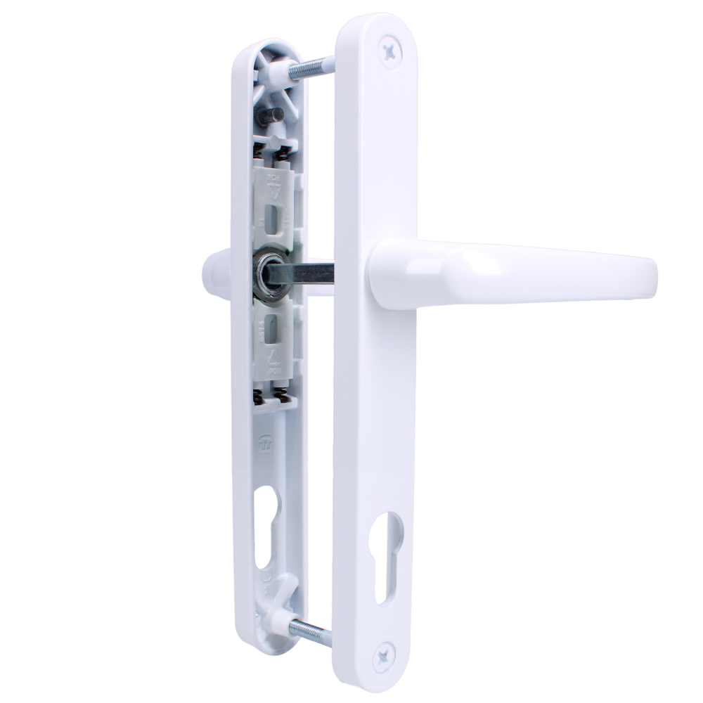 ASEC 92 Lever/Lever UPVC Furniture - 240mm Backplate