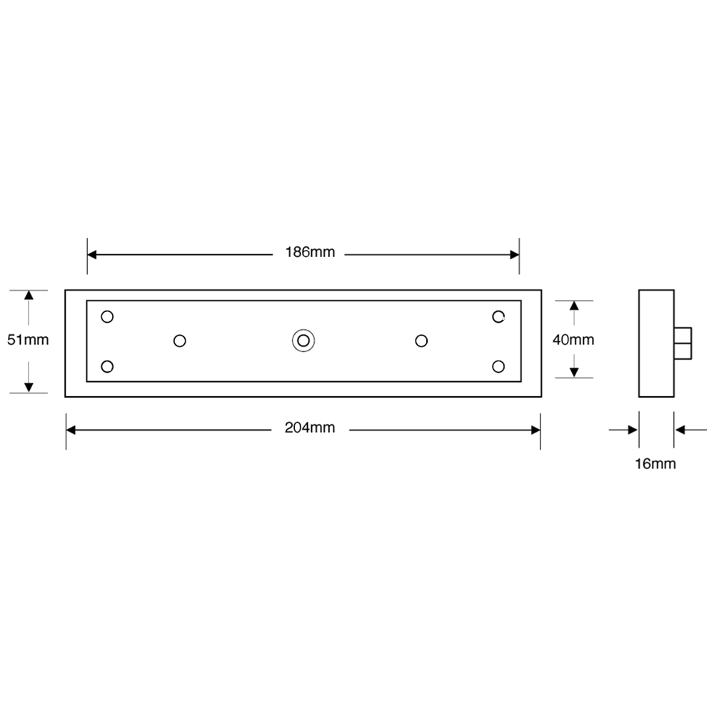 ASEC Armature Housing To Suit SlimLine Magnet