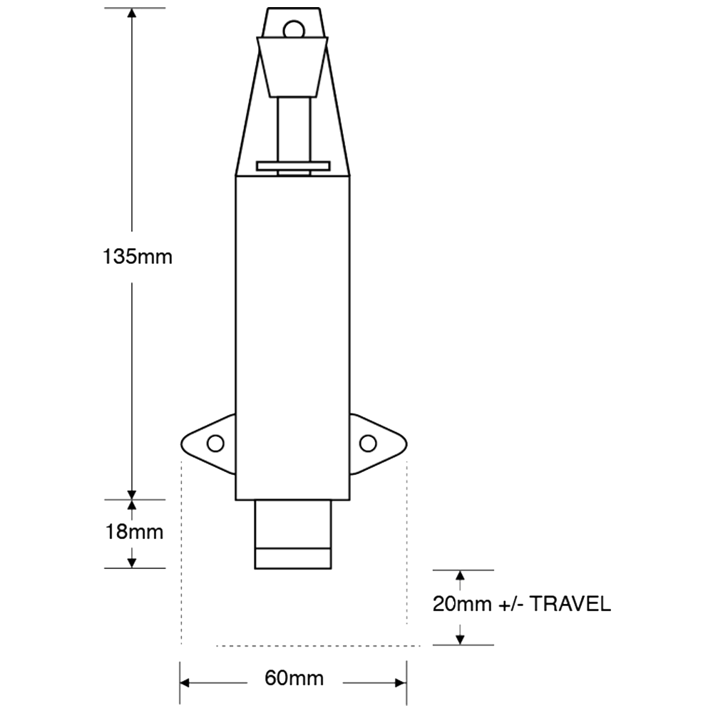 ASEC 115mm Foot Operated Door Holder