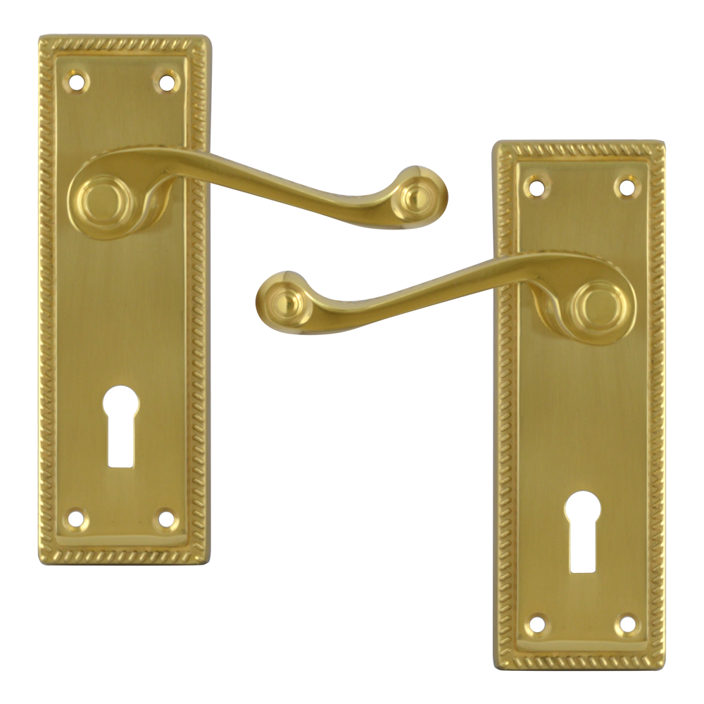 ASEC Georgian Plate Mounted Lever Furniture