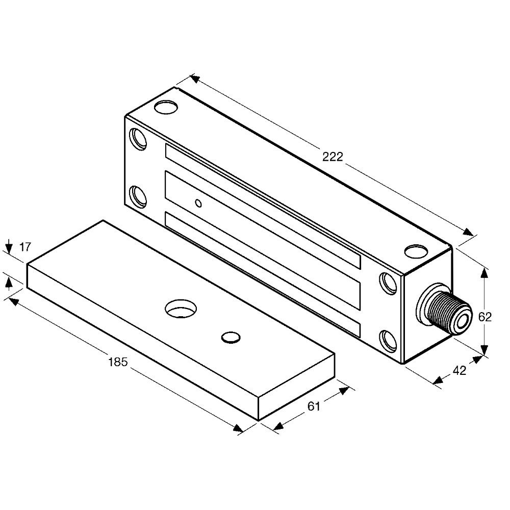 ASEC External Magnet 545Kg Holding Force