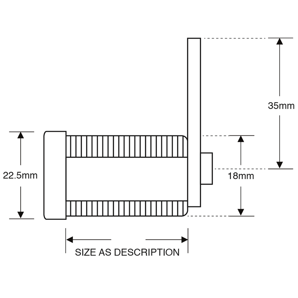 ASEC KA Nut Fix Camlock 180 Degree