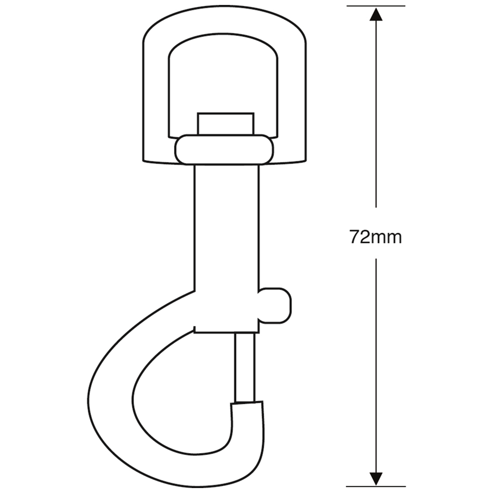 ASEC Metal Belt Clip Key Ring With Chain