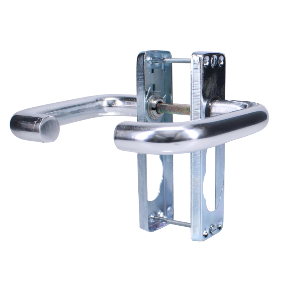 ASEC Plate Mounted Aluminium Lever Furniture