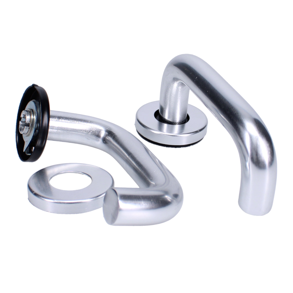 ASEC Round Rose Aluminium Sprung Lever Furniture