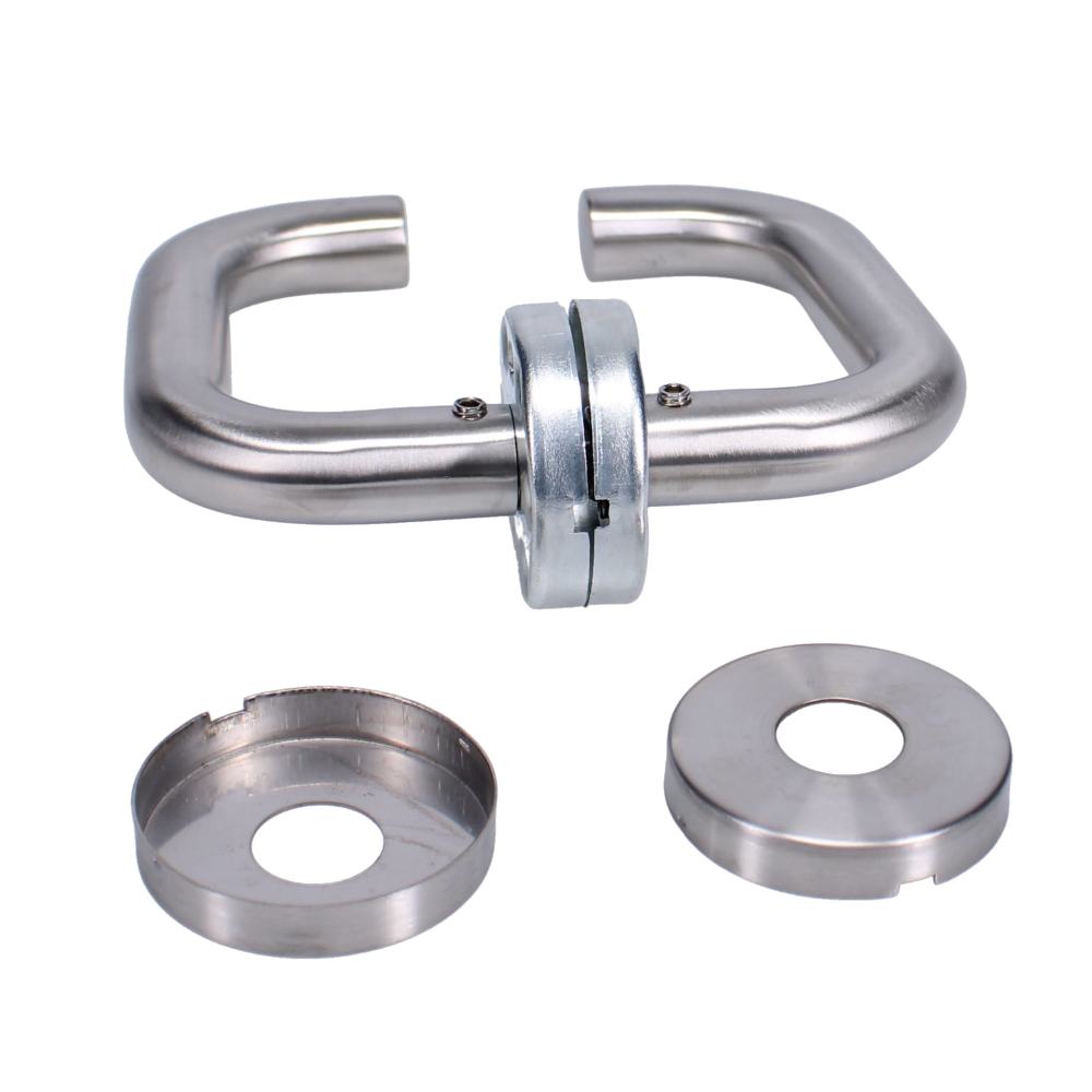 ASEC Stainless Steel Round Rose Lever Furniture