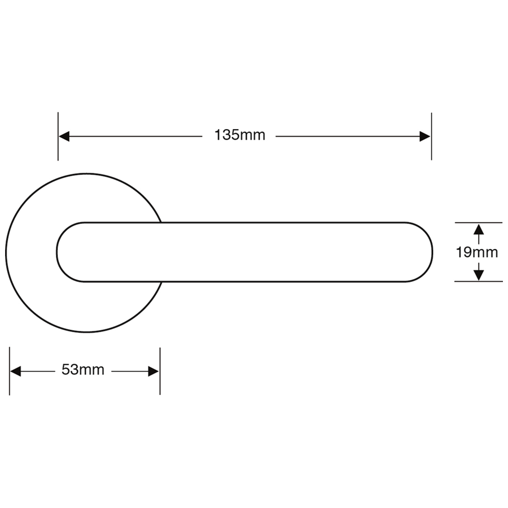ASEC Stainless Steel Round Rose Lever Furniture