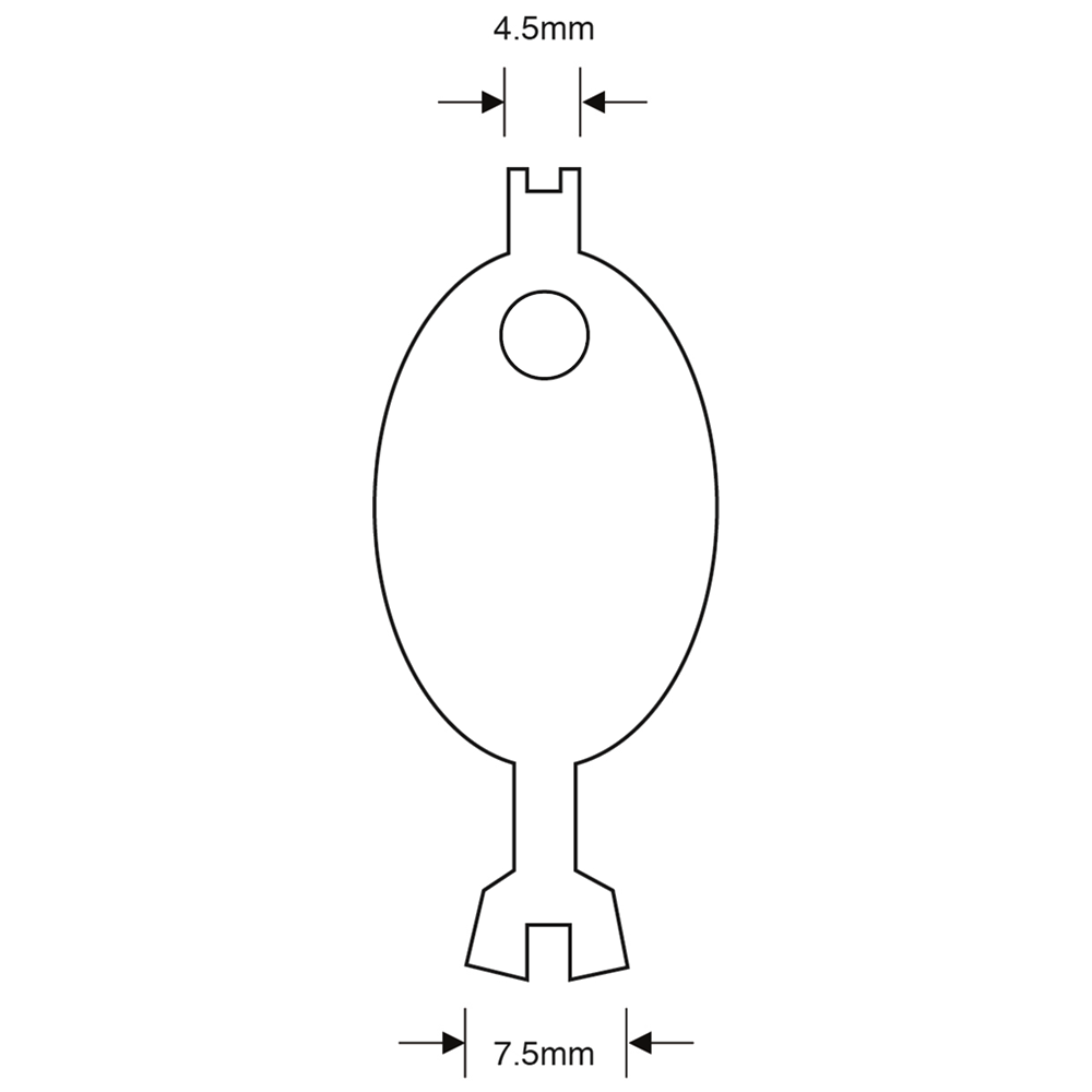 ASEC TS7259 Emergency Light Test Key