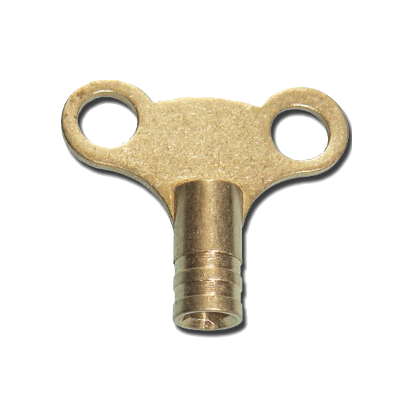 ASEC Brass Clock Style Radiator Key