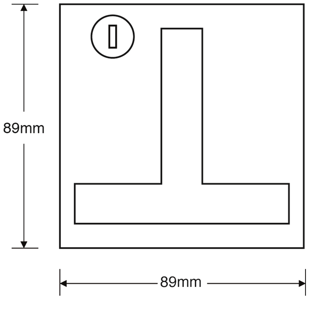 HENDERSON 002039 Flush Merlin Garage Door Lock