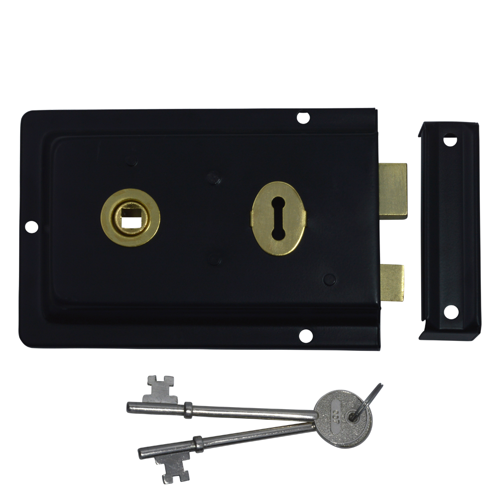 ASEC 1 Lever Double Handed Flanged Rimlock - 150mm