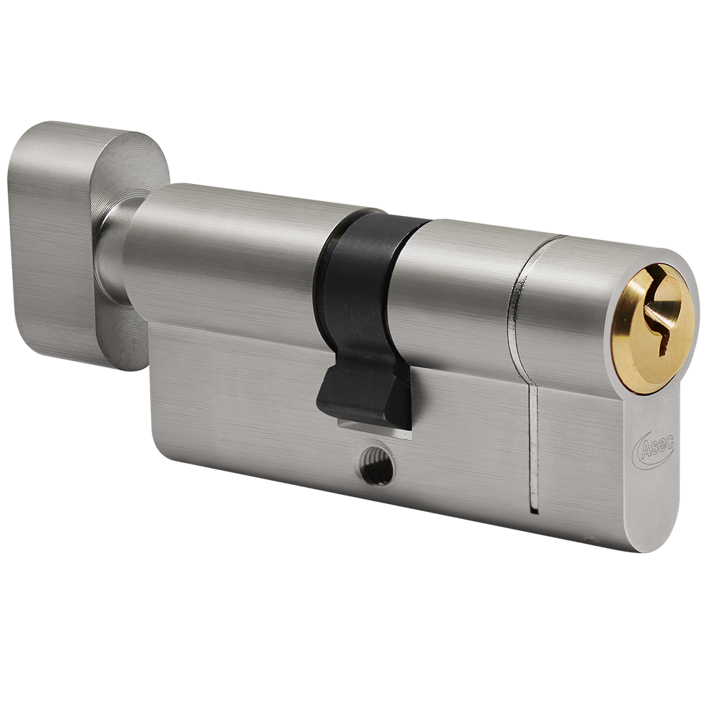 ASEC Vital 6 Pin Key & Turn Euro Dual Finish Snap Resistant Cylinder