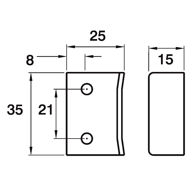 ASEC Budget Lock Angled Plate