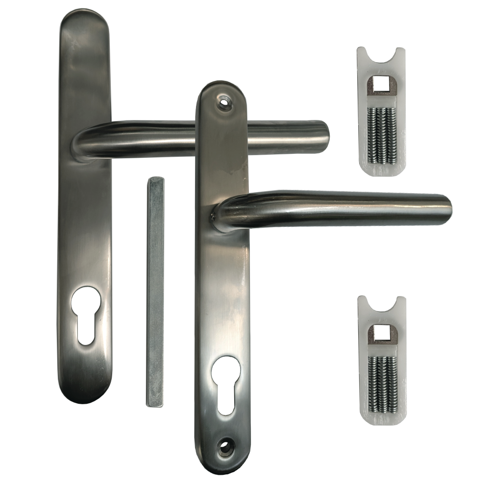 ASEC 92 Lever/Lever UPVC Furniture - 242mm Backplate