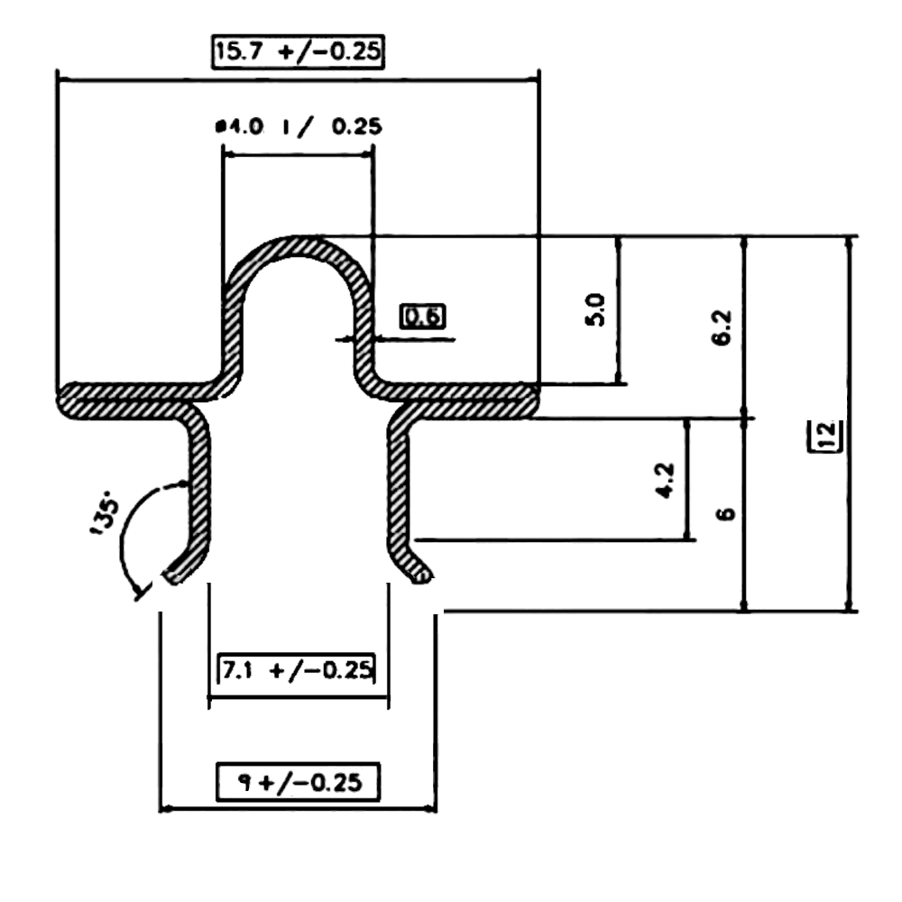 ASEC 15.7mm Snap In Patio Track