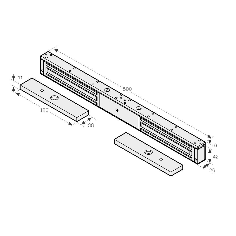 ASEC Slim Line Double Magnet