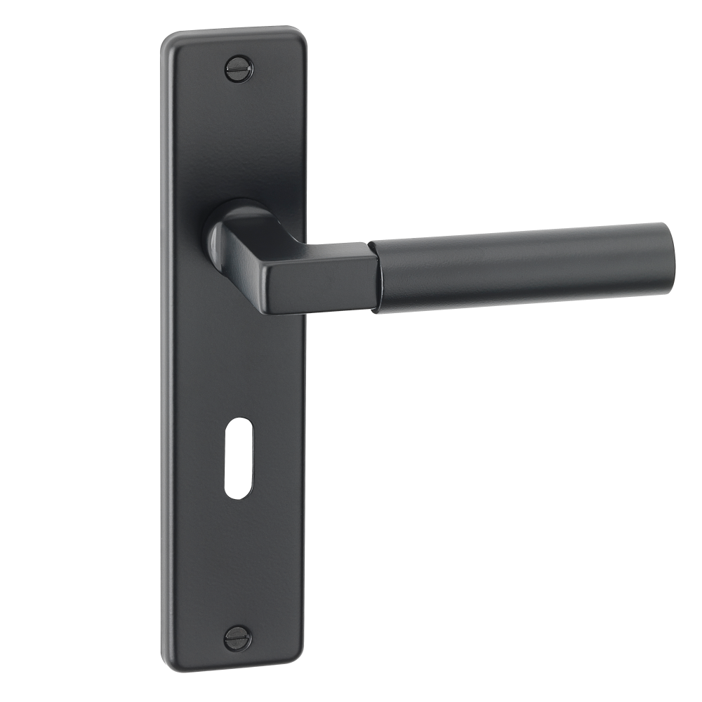 ASEC URBAN San Diego Lever on Plate Lock Door Furniture Ebony