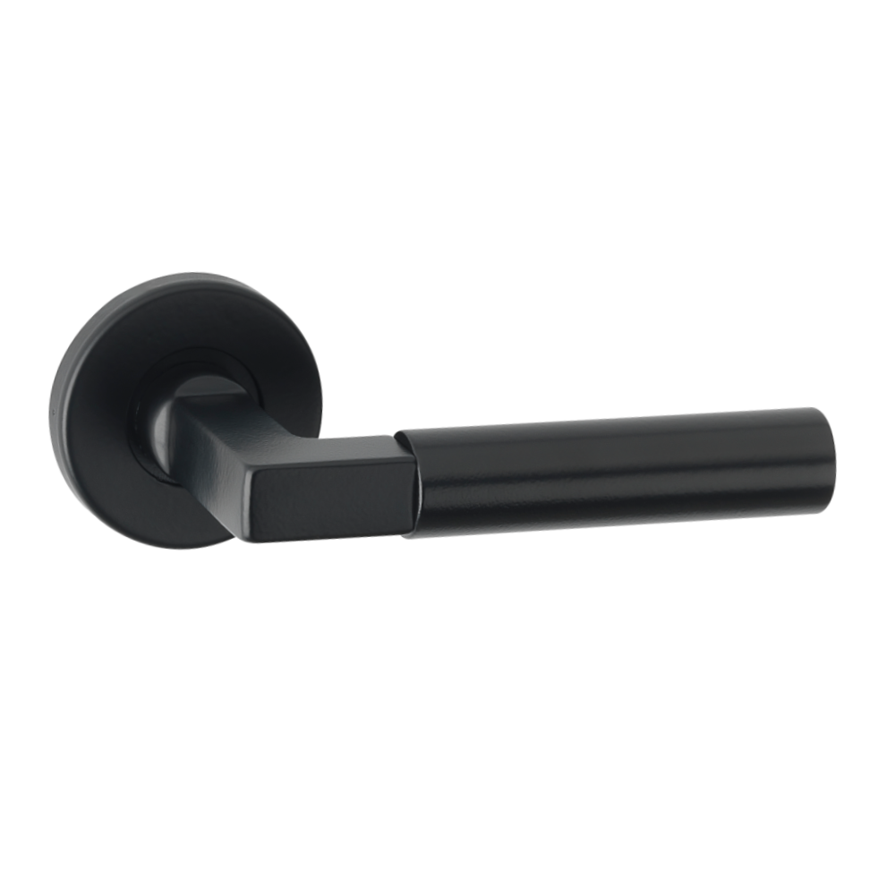 ASEC URBAN San Diego Lever On Round Rose Door Furniture Ebony
