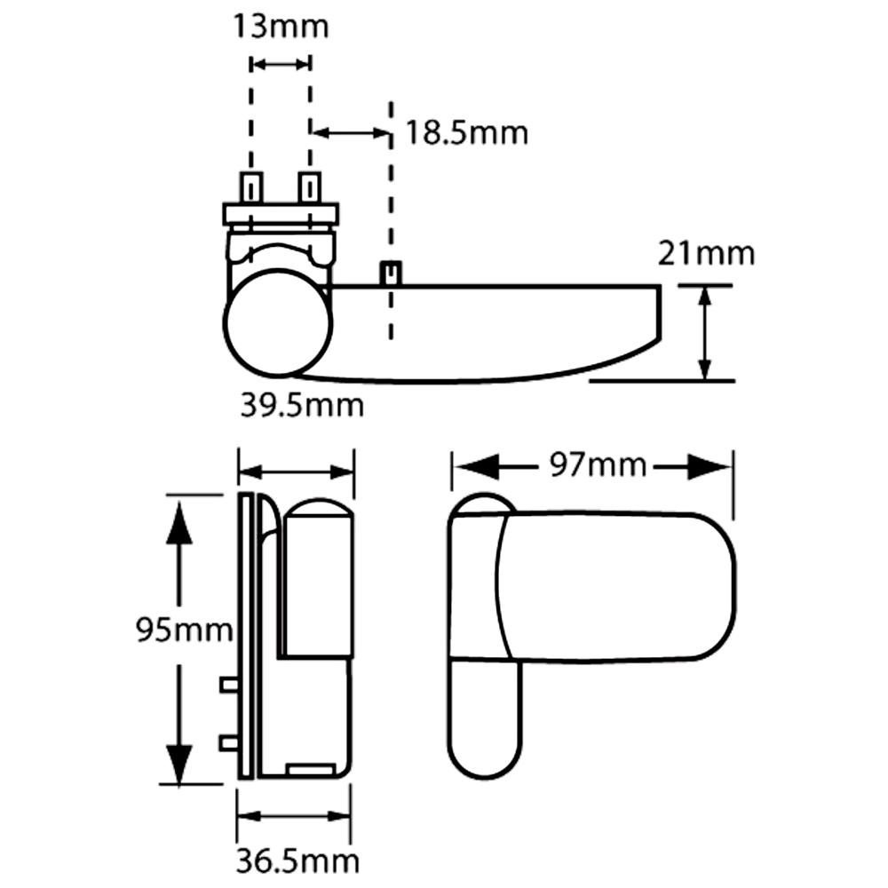 AVOCET 3D Triad Flag Hinge