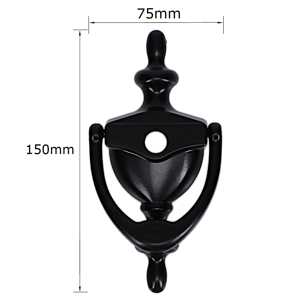 AVOCET Affinity Traditional Victorian Urn Door Knocker With Cut For Viewer