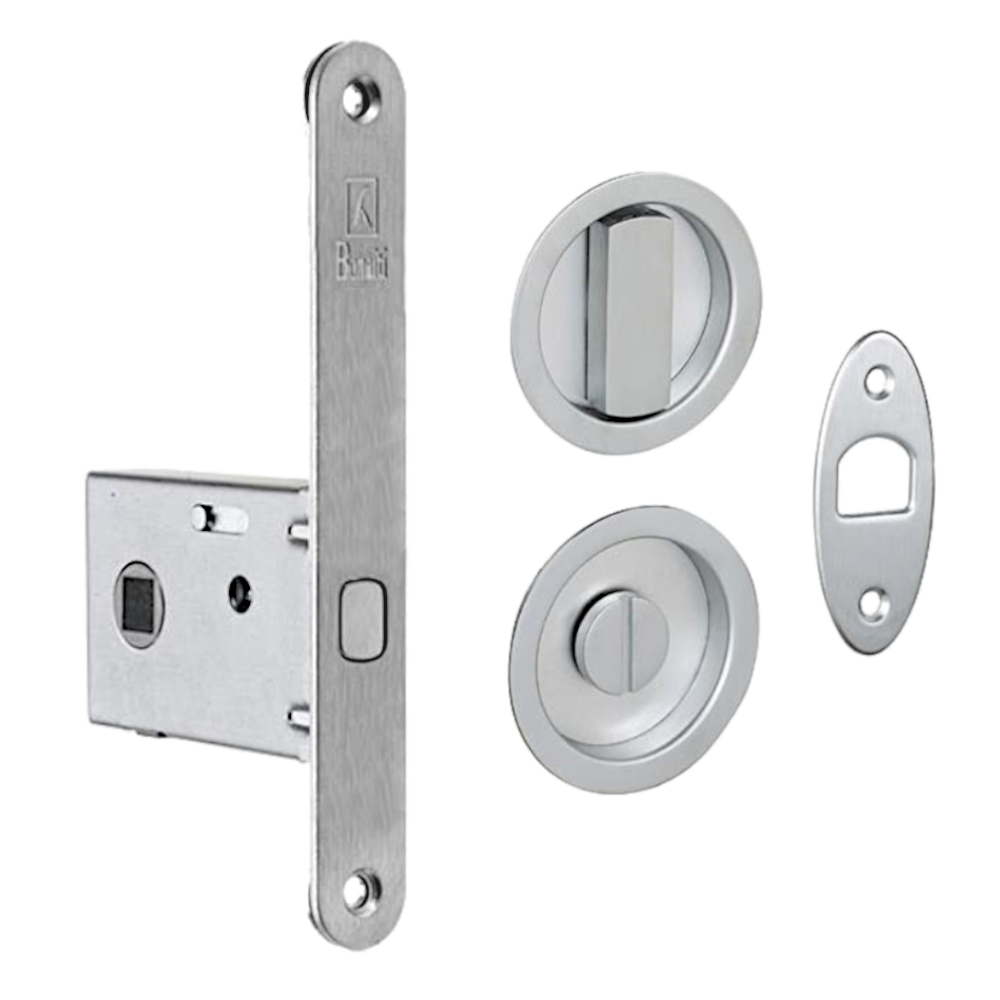 BONAITI SERRATURE Easy Kit Round With G500 To Suit WC Sliding Door