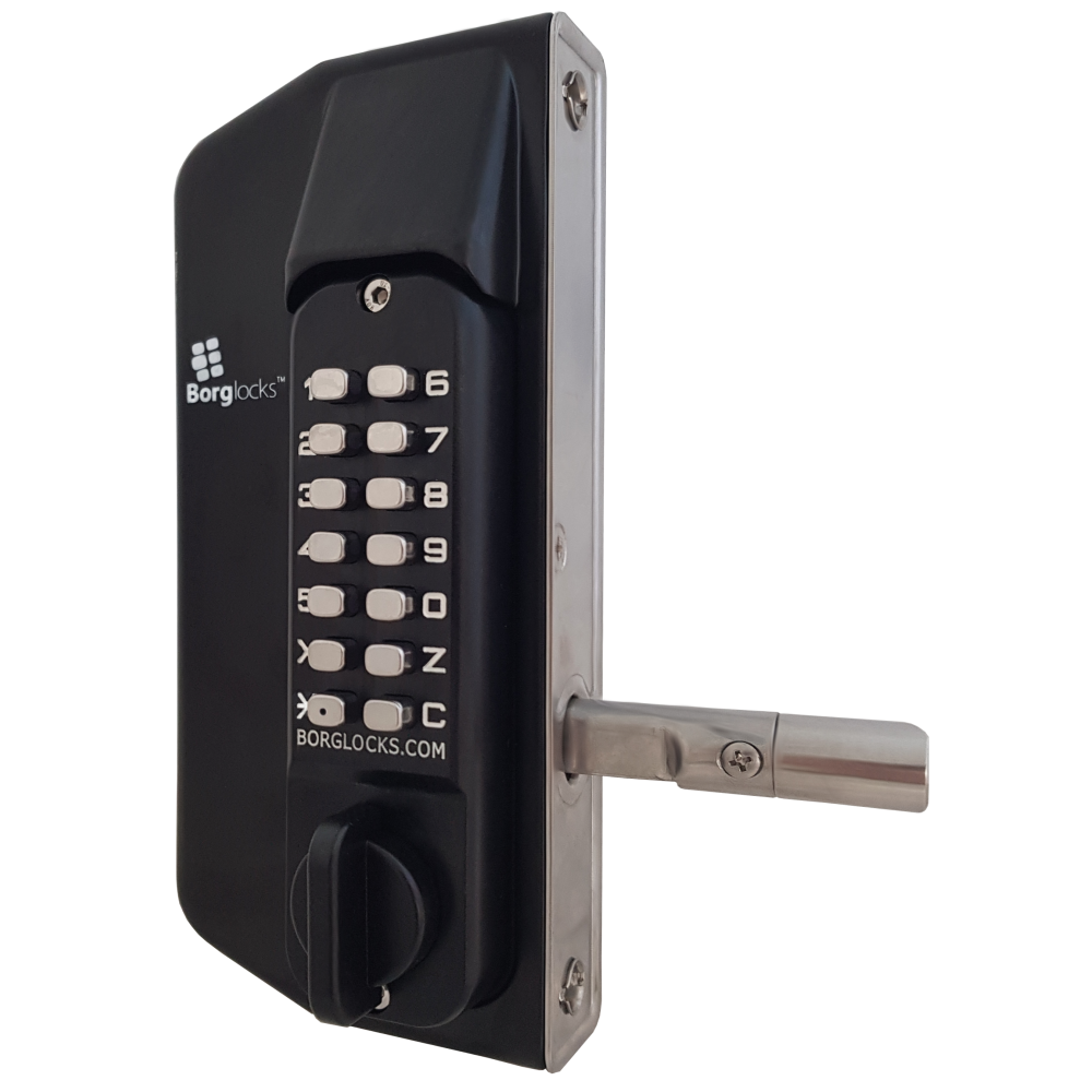 BORG LOCKS BL3130 ECP Knob Operated Marine Grade Metal Gate Double Digital Lock
