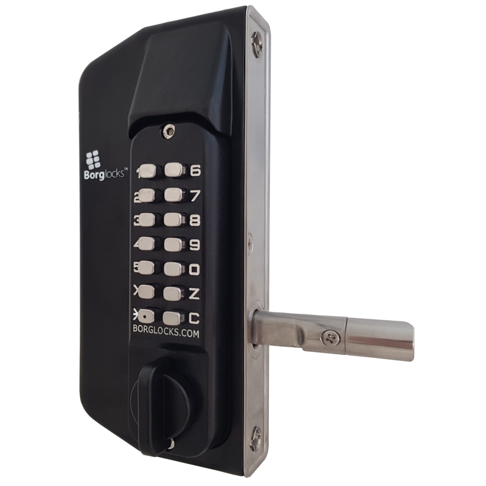 BORG LOCKS BL3130 ECP Knob Operated Marine Grade Metal Gate Double Digital Lock
