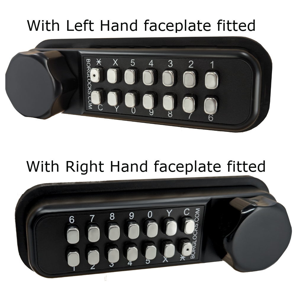 BORG LOCKS BL2615 Marine Grade Easicode Pro ECP Digital Horizontal Rim Deadbolt Lock