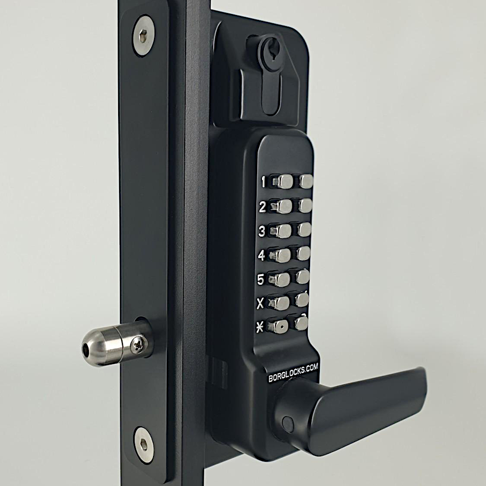 BORG LOCKS BL3435 KO ECP Marine Grade Digital Back To Back Gate Lock With Key Override