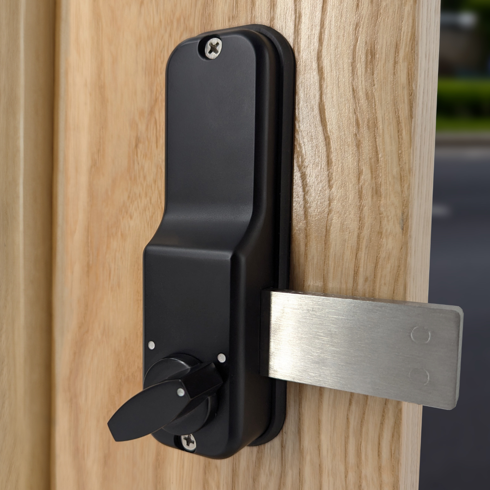 BORG LOCKS BL4305 ECP Marine Grade Black Digital Lock With Rim Deadbolt