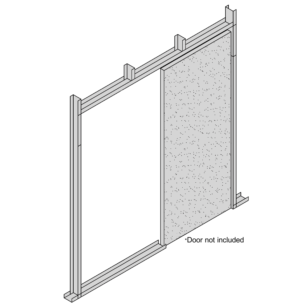BRIO Pocket Door Kit PS80-20/1 To Suit Plasterboard Stud Walls