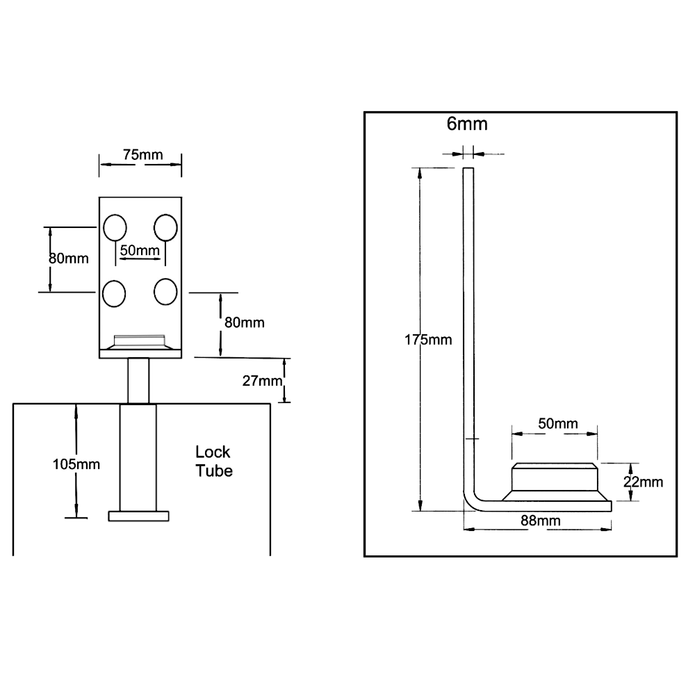 BULLDOG Roller Shutter Door Lock GR500