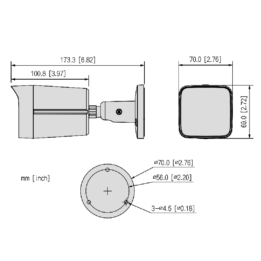 DAHUA IP Bullet 6MP Entry Series Network Camera 12V DC