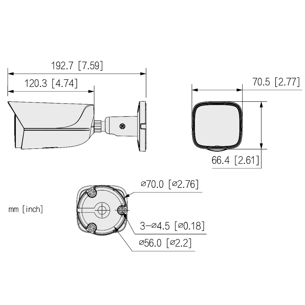 DAHUA IP Bullet 5MP WizSense Series 3 Network Camera 50 Metre IR 12V DC