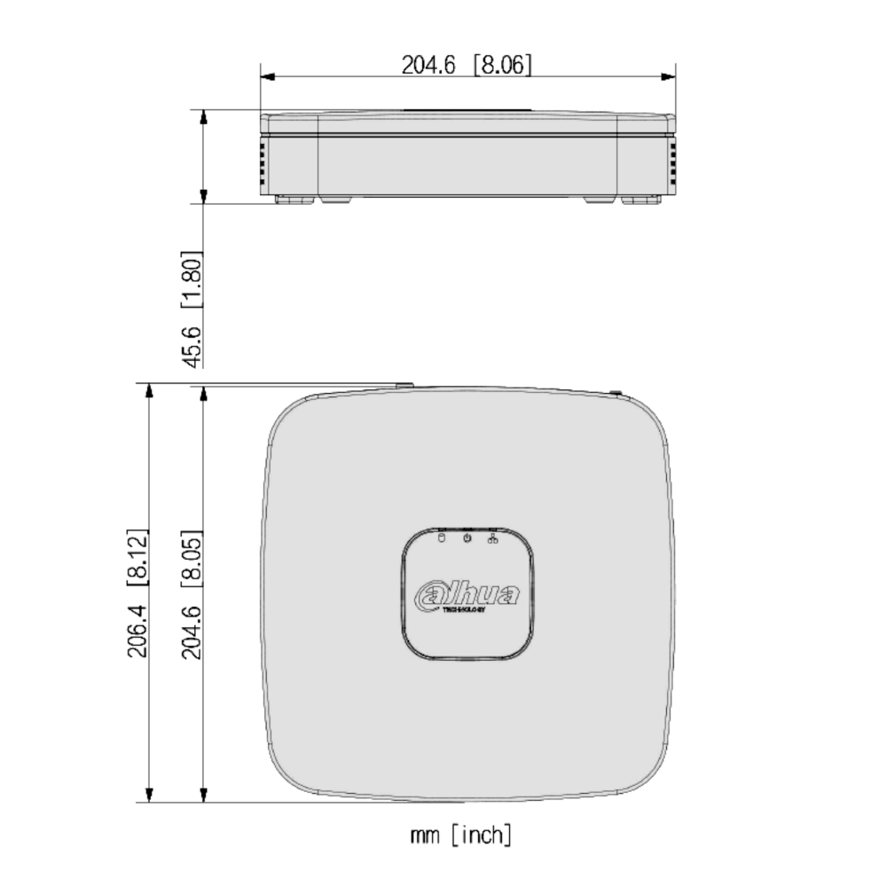DAHUA NVR 4000 Series 4 Channel WizSense AI Smart Box 4 x POE, 80Mbps Incoming Bandwidth, 4K Output NVR4104-P-E1