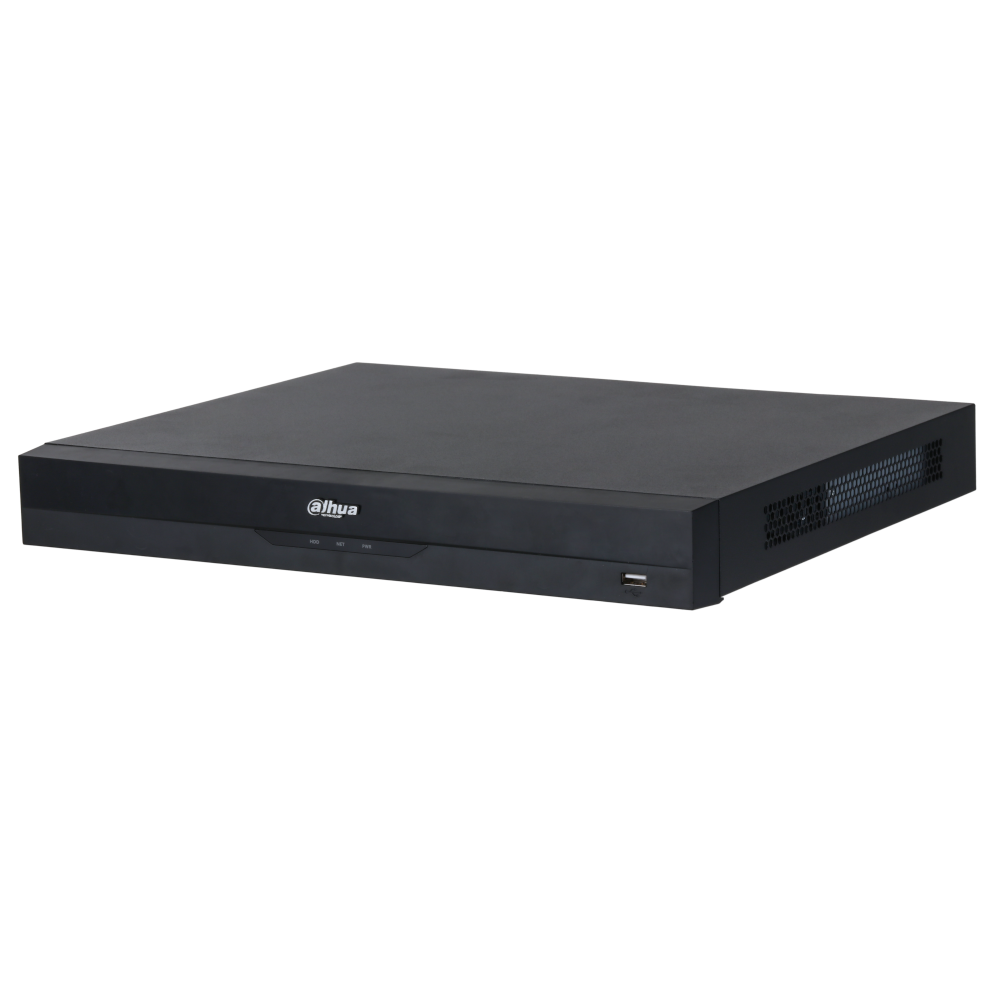 DAHUA NVR 5000 Series 16 Channel WizSense AI 384Mbps/200Mbps (AI Enabled) Incoming Bandwidth, 4K Output NVR5216-16P-EI