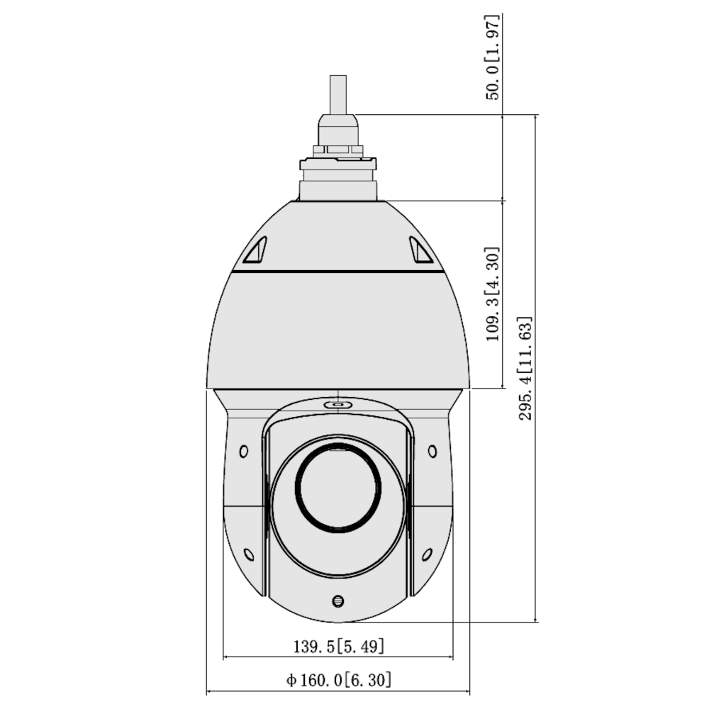 DAHUA HDCVI PTZ Camera SD49 Series 2MP Optical Zoom IP66 12V DC Including Wall Bracket