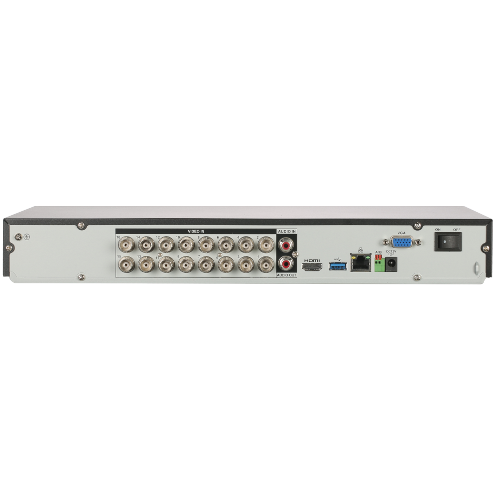 DAHUA HDCVI Recorder WizSense 16 Channel Penta-Brid Compact 1U 4K/5MP (7FPS/12FPS)