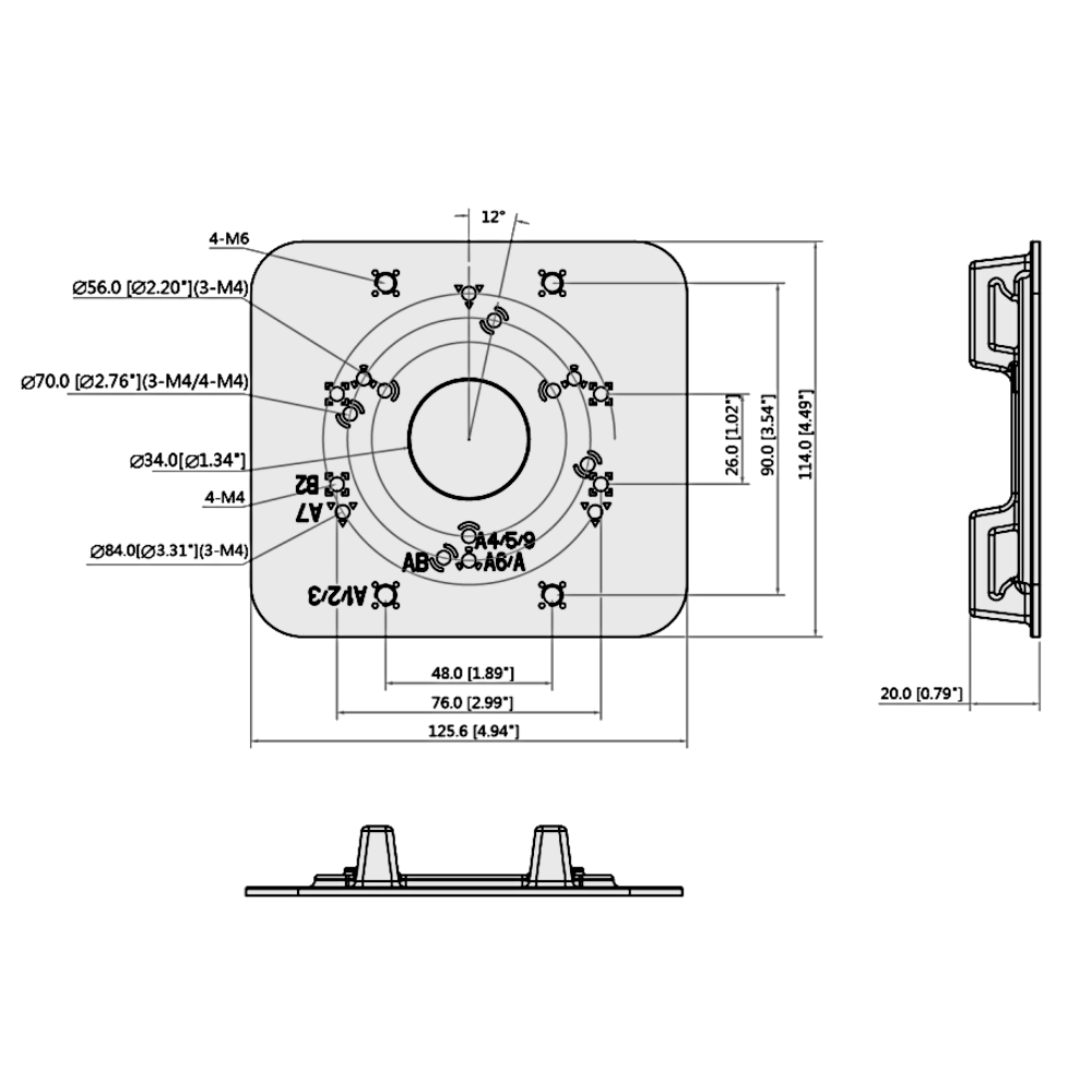 DAHUA PFA152-E Pole Mount Bracket