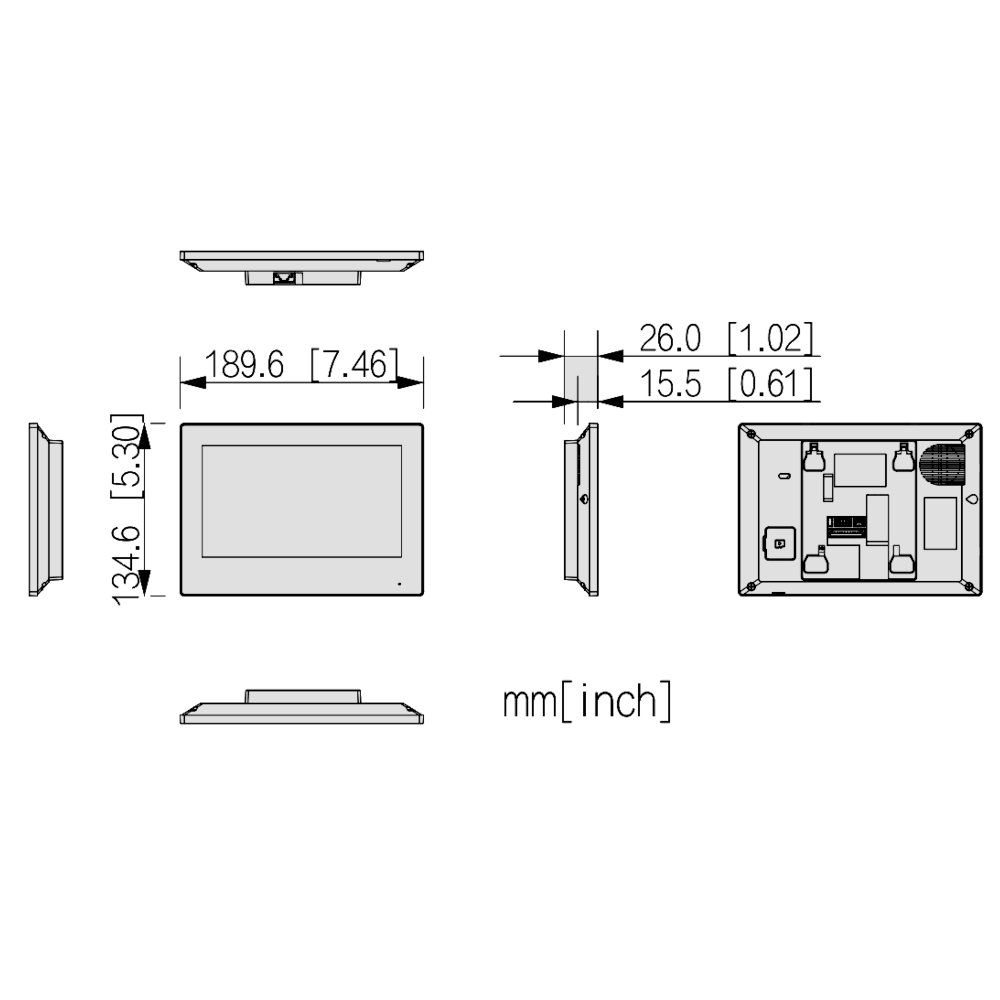DAHUA Video Door Entry VTH5 Series Indoor Monitor IP Wi-Fi Android 7 Inch Touchscreen