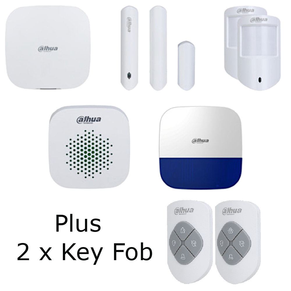 DAHUA Airshield Alarm Kit Including Hub, Internal Siren, External Siren, 2 x PIR and 1 x Magnetic Contact