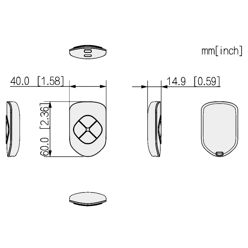 DAHUA Airshield Wireless Key Fob ARA24-W2(868)